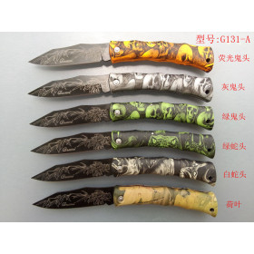  Ghillie Folding knife fruit knife Exquisite gift knife ABS handle UD50010